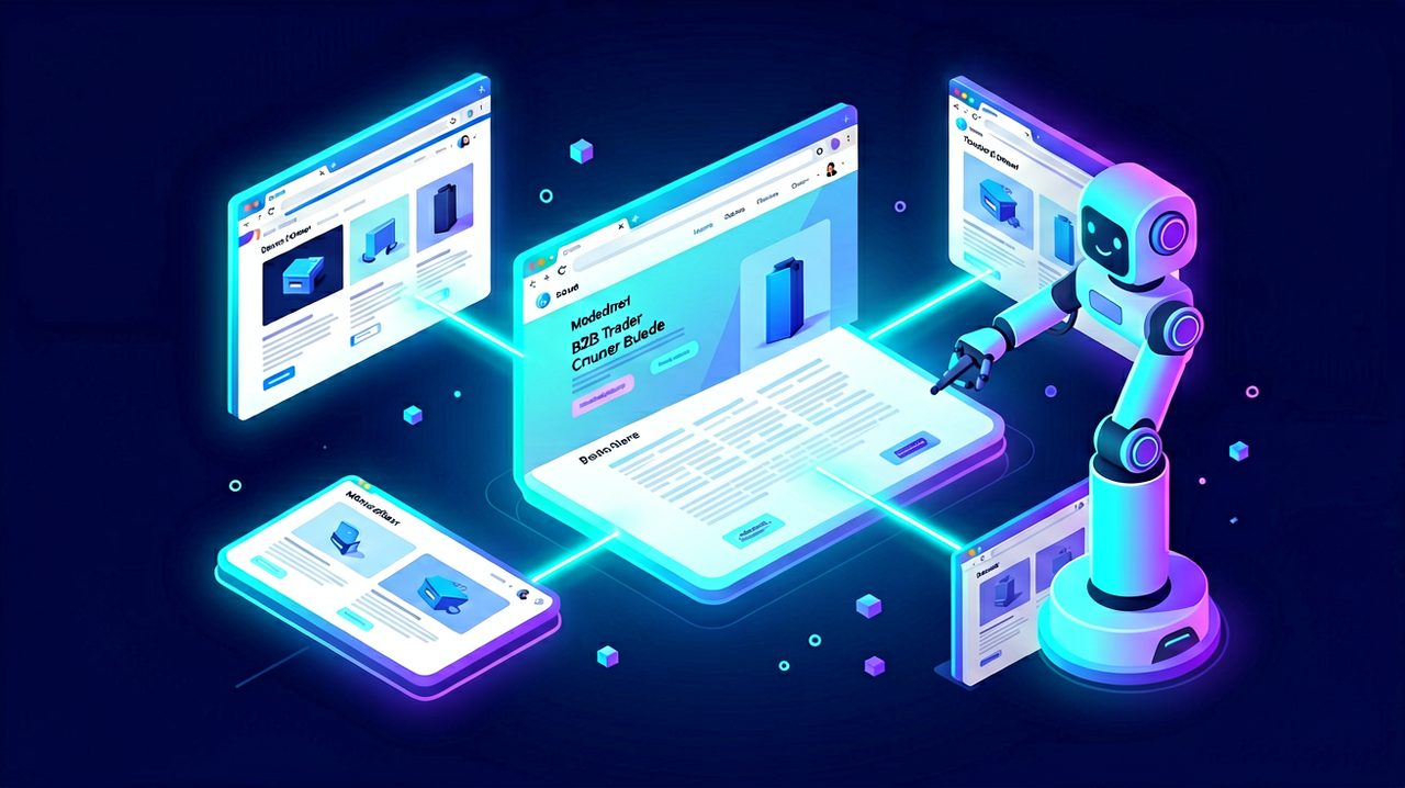 AI 智能建站示意图